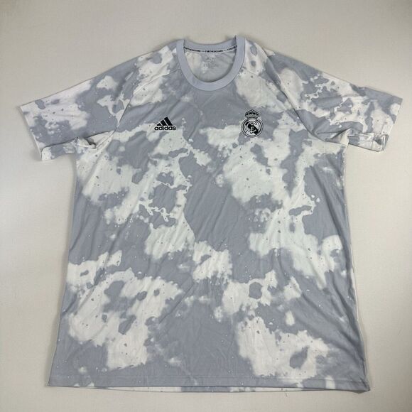 Adidas 2018‎ FC Real Madrid Soccer Jersey For The Oceans Gray Men's 2XL FUTBOL - Picture 1 of 9
